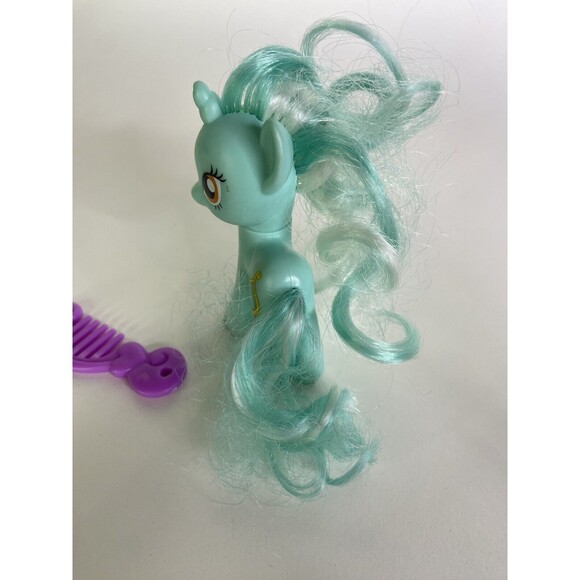 My Little Pony Lyra Heartstrings G4 MLP FIM Brushable Figure Toy With Brush - Picture 3 of 8